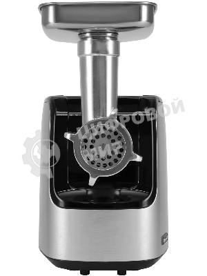 Мясорубка электрическая Rondell RDE-1458 серый, 3000 Вт, 3.5 кг/мин, реверс, защита от перегрузки, металлический лоток, насадки - 5