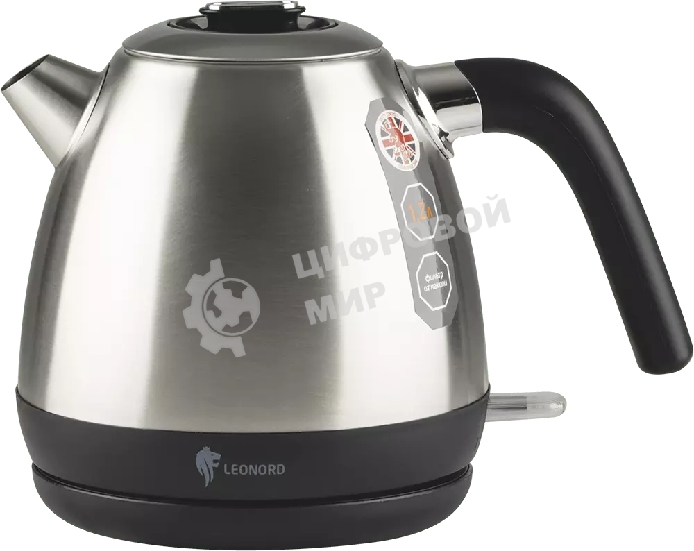 Чайник электрический Leonord LE-1504 (1,2 л) стальной