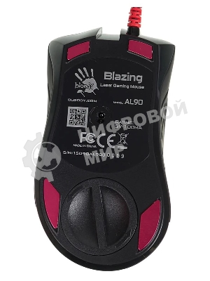 Мышь проводная A4Tech Bloody AL90 Blazing черный, 12000 dpi, USB, кнопки - 8