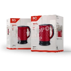 Чайник электрический BQ KT1715P Red-Black. Мощность:1800 Вт, Объем 1.7 л