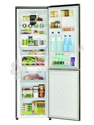 Холодильник Hitachi R-BG410PUC6 GbK черный двухкамерный 215/105л морозилка снизу