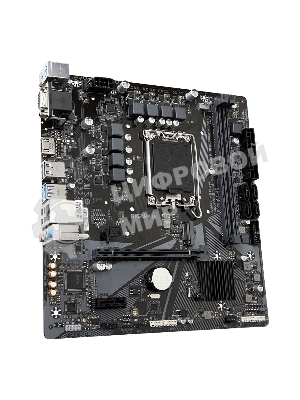 Материнская плата Gigabyte H610M H V2, LGA 1700, Intel H610, 2xDDR5, 4xSATA, 1xM.2, 1xPCIe 4.0 x16, 1xPCIe x1, 1xHDMI, 1xVGA, 1x 1Gb LAN, 2xUSB-A 3.2 Gen 1, 4xUSB-A 2.0, 3x 3.5 мм, 7.1, mATX