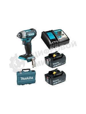 Гайковерт акк MAKITA DTW180RFE  б\щет, 18В, 2x3Ач, Li-ion, 3600у\м, 180Нм, квадрат 3\8