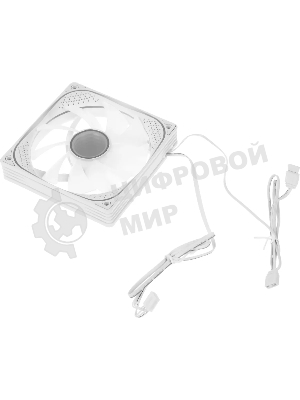 Вентилятор для корпуса Accord ACC-YH12 ARGb 120х120x25 белый 4-pin 27дБ (ACC-YH12 ARGb белый) brown box