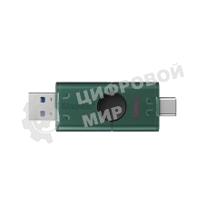 Флешка USB Kingston DataTraveler Duo (DTDEG2/128Gb), 128Gb, USB 3.2/Type-C, R/W 100/60, зеленая