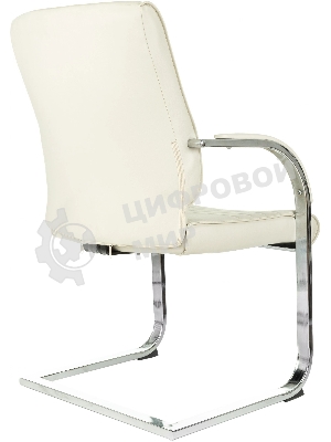 Кресло Бюрократ T-8010-LOW-V бежевый, экокожа