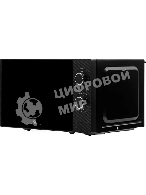 Микроволновая печь General Electronics GE-MS120B черный, 20 л, 700 Вт, переключатели - поворотный механизм