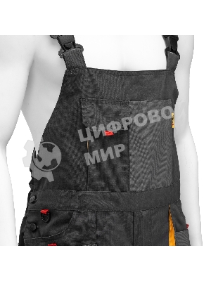 Полукомбинезон профессиональный рабочий Denzel 65% полиэстер 35% хлопок, L