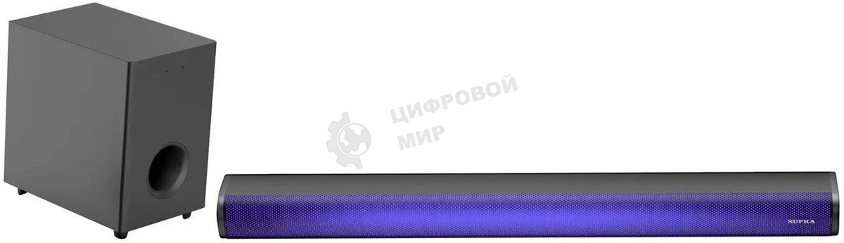 Саундбар SUPRA SSB-205 2.1 40Вт+60Вт черный