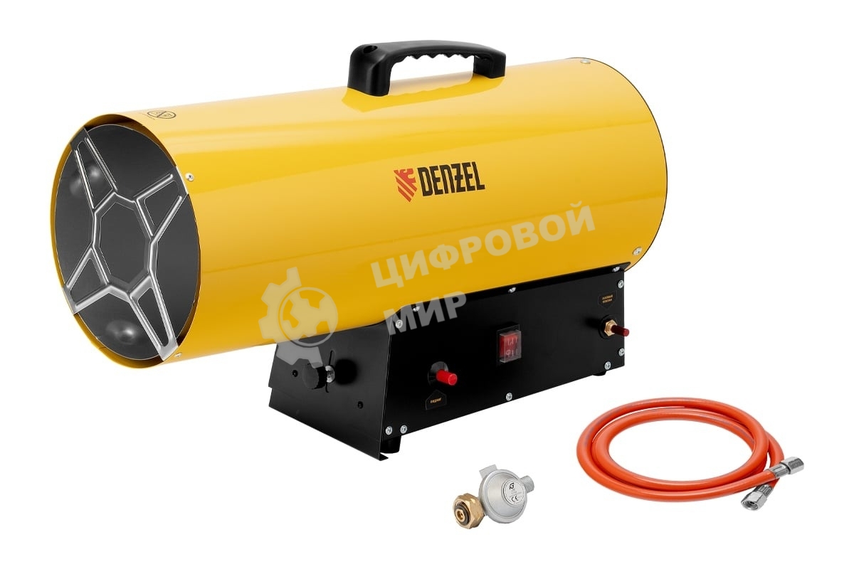 Газовая тепловая пушка Denzel GHG-50, 50 кВт, 1400 м3/ч, пропан-бутан