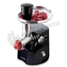 Мясорубка электрическая Kenwood MG474 черный, 1500 Вт, 1.5 кг/мин, реверс, защита от перегрузки, насадки - 6