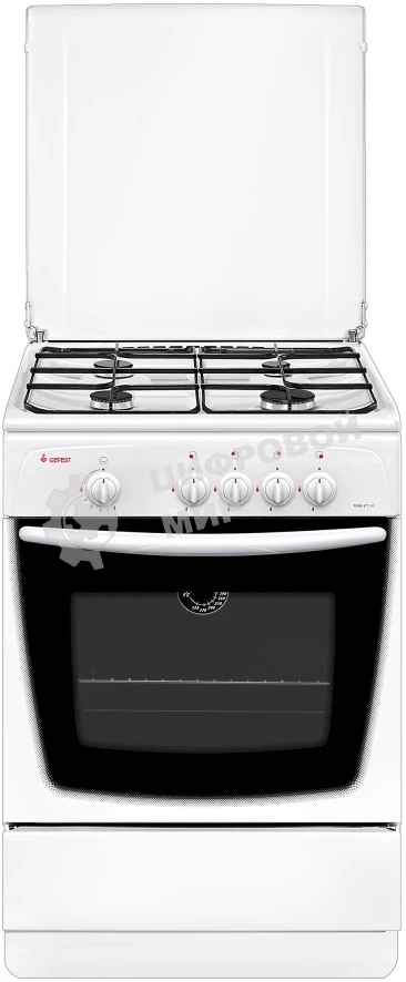 Плита газовая Gefest ПГ 1200 С7 К8 белый, конфорок 4 шт, духовка 63 л, 60 см x 85 см x 60 см