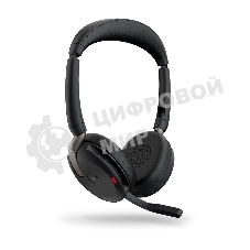 Гарнитура Jabra Evolve2 65 Flex чёрный, беспроводная, Bluetooth, до 32 ч