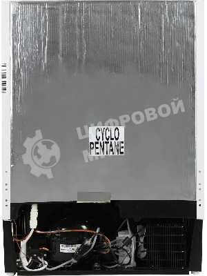 Встраиваемый холодильник Hyundai HBR 0812 белый однокамерный 98/17л морозилка сверху