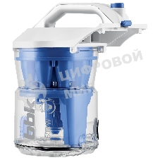 Пылесос BBK BV1501 белый/синий, 300/1600 Вт, уборка сухая, пылесборник контейнер 2 л