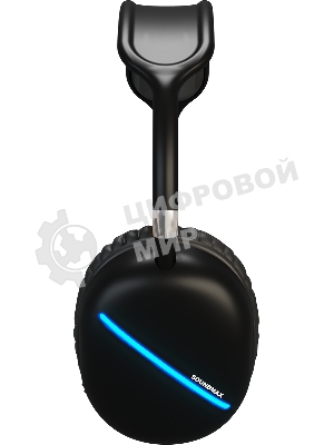 Беспроводные/проводные наушники SOUNDMAX SM-HP2200B черный, накладные, Bluetooth + проводной, до 8 ч