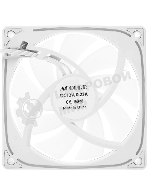 Вентилятор для корпуса Accord ACC-YH12 ARGb 120х120x25 белый 4-pin 27дБ (ACC-YH12 ARGb белый) brown box