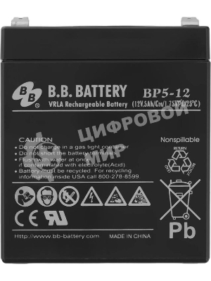 Батарея для ИБП B.B. Battery/BP 5-12/12V/5Ah
