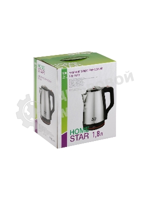 Чайник электрический Homestar HS-1003 1.8л нержавейка, черный