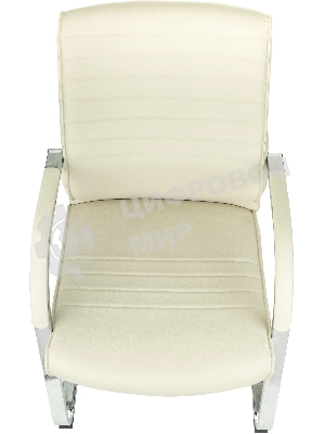 Кресло Бюрократ T-8010-LOW-V бежевый, экокожа