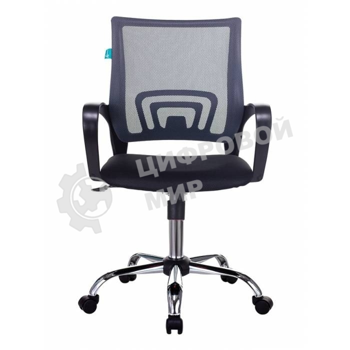 Кресло Бюрократ CH-695N/SL/DG/TW-11 темно-серый/черный, сетка, 120 кг, механизм качания