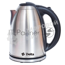 Чайник электрический Delta DL-1032, 2000 Вт, 2 л, нержавеющая сталь