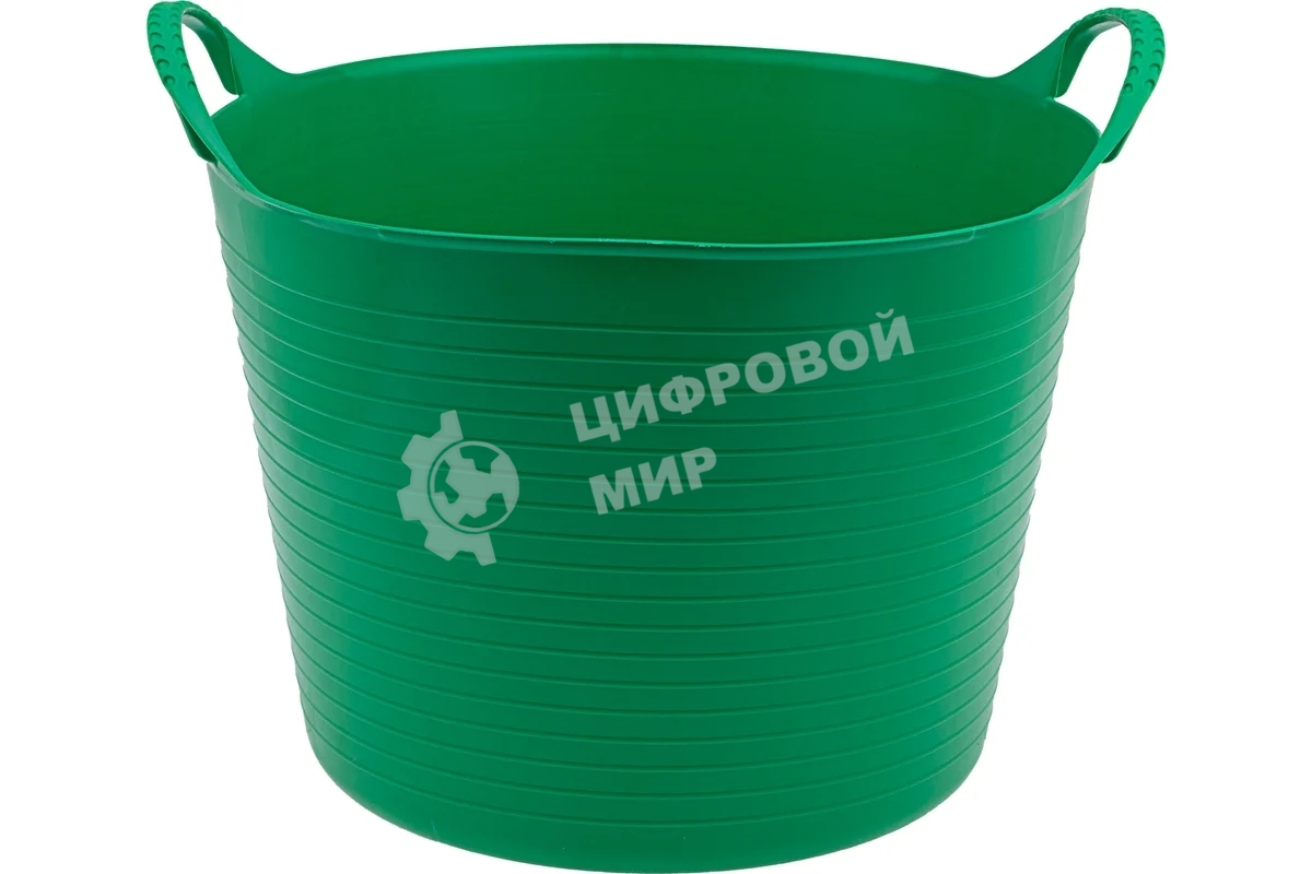 Ведро Сибртех гибкое сверхпрочное, 40 л, зеленый