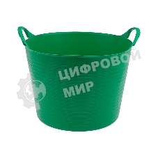Ведро Сибртех гибкое сверхпрочное, 40 л, зеленый