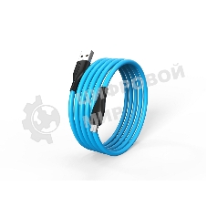 Кабель Smartbuy (iK-12-S21bb) S21 MicroUSB синий, 2.4 А, сил., 1 м