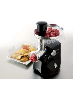 Мясорубка электрическая Kenwood MG474 черный, 1500 Вт, 1.5 кг/мин, реверс, защита от перегрузки, насадки - 6