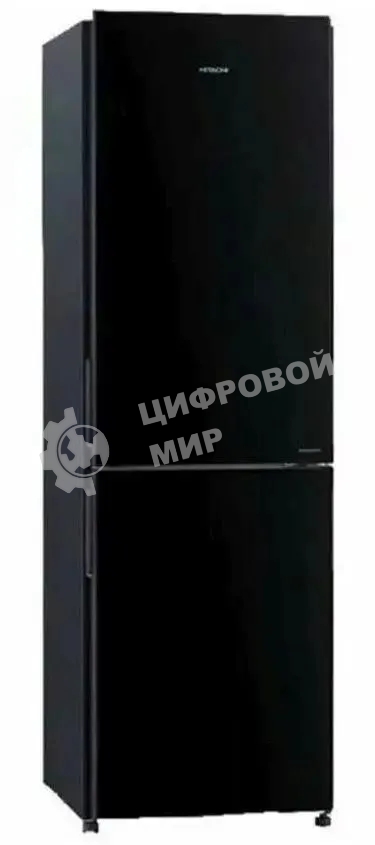 Холодильник Hitachi R-BG410PUC6 GbK черный двухкамерный 215/105л морозилка снизу