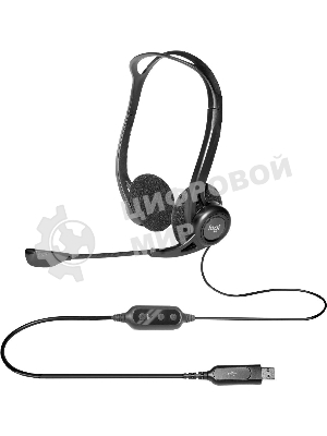 Гарнитура Logitech PC Headset 960 Stereo чёрный, проводная, USB