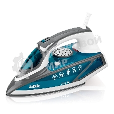 Утюг BBK ISE-2402 синий, 2400 Вт, 40 г/мин, 140 г/мин, 450 мл