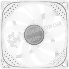 Вентилятор для корпуса Accord ACC-YH12 ARGb 120х120x25 белый 4-pin 27дБ (ACC-YH12 ARGb белый) brown box