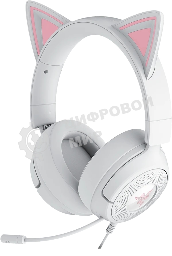 Гарнитура Razer Kraken Kitty V3 X белый, проводная, 3.5 мм