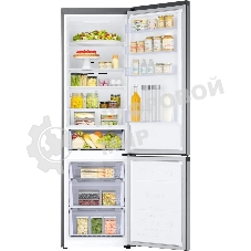 Холодильник Samsung RB38C600DSA/EF серебристый двухкамерный 276/114л морозилка снизу, No Frost