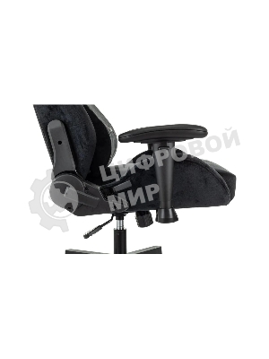 Кресло Zombie Ghost Fabric черный Light-20, ткань (велюр), подголовник