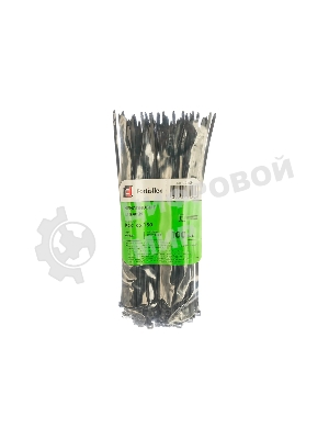 Нейлоновые стяжки Fortisflex КСС 3х150 черный 100 штук