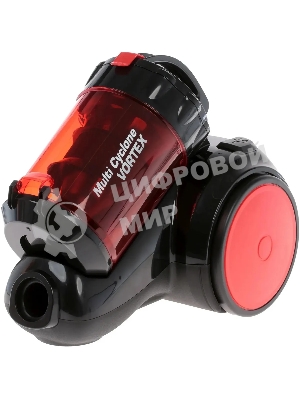 Пылесос Centek CT-2524 черный/красный, 420/2300 Вт, уборка сухая, пылесборник контейнер 2 л