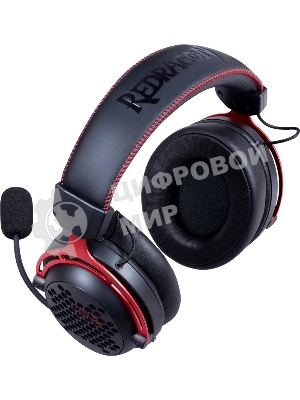 Гарнитура Redragon Diomedes чёрный/красный, проводная, USB / mini jack 3.5 мм