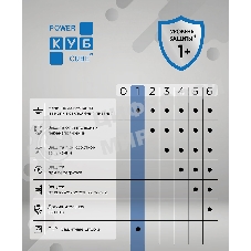 Бытовой удлинитель PowerCube, 2 р с/з вык.,3USB, 3500 Вт, 16А, 1.9 м, 3x1,0 (белый) квадрат