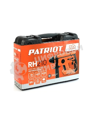 Перфоратор Аккумуляторный Бесщеточный Patriot RH 210Li UES, 1,7Дж, 0-1400об/мин., 0-4500уд/мин. (без аккумулятора и зарядного устройства)