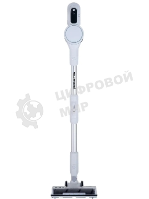 Пылесос вертикальный Polaris PVCS 3060 белый, питание от аккумулятора, 150 Вт, уборка сухая, пылесборник 0.45 л
