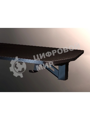 Стол игровой Cactus CS-GMD-BK-RGb столешница МДФ, черный каркас черный 136x60x75 см