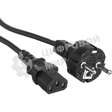 Шнур сетевой Rexant СЕЕ 7/7 (Schuko) – IEC 320 C13 3x1,0мм², длина 0,6м
