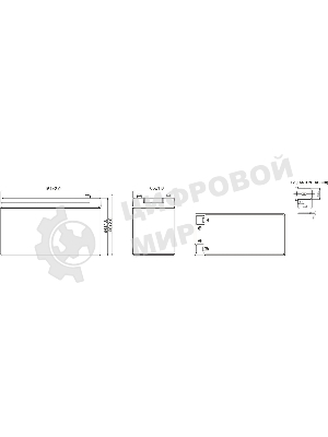 Батарея для ИБП WBR HR 1234W (12V 9Ah)