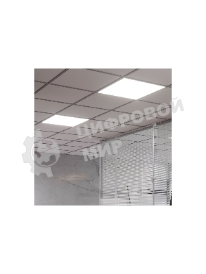 Светильник светодиодный универсальный Gauss LED ДВО 30 Вт MiR 3000 Лм 5000К 588х588х50 мм IP40 Грильято матовый планки