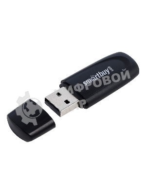 Флешка USB Smartbuy Scout Black (SB008Gb2SCK), 8Gb, USB 2.0, R/W 15/8, черный