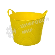 Ведро Сибртех гибкое сверхпрочное 40 л, желтый