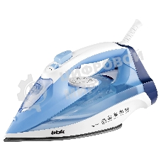Утюг BBK ISE-2411 голубой, 2400 Вт, 40 г/мин, 140 г/мин, 300 мл